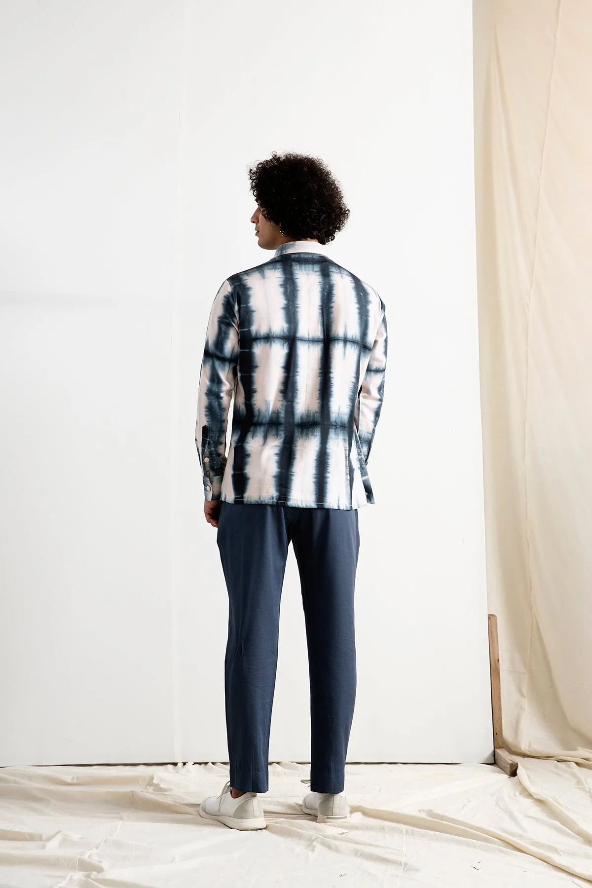 Hermin - Tie & Dye Wrap Around Panel Kurta with Pant Set