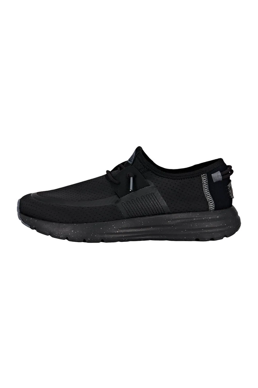 HEYDUDE Men’s Sirocco Perf Mesh Shoes in Black | 40967-060