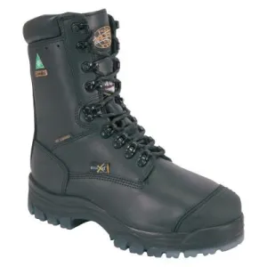 Honeywell 45 Series Leather 8 in Thermal Lace-Up Composite Toe Boots, Size 10.5, Black, 45680C-BLK-105