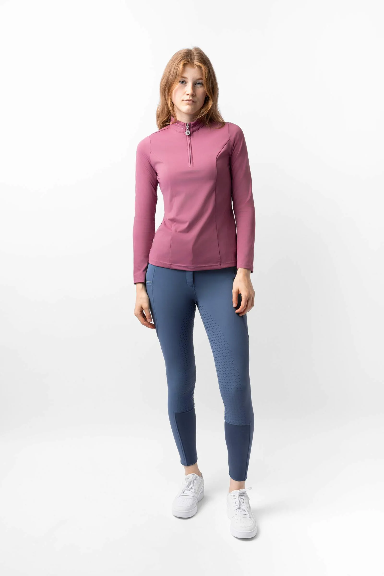 Horze Eloise Training Shirt Heather Rose