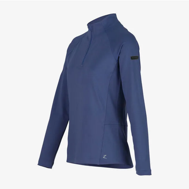 Horze Nadia Training Shirt with Phone Pocket Marlin Blue