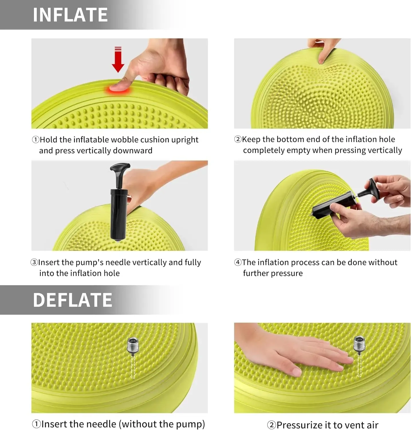 Inflatable Wobble Cushion Balance Board