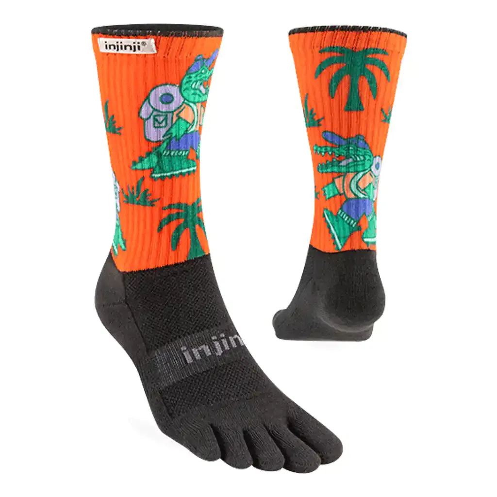 Injinji Artist Design Mens Trail Crew Socks