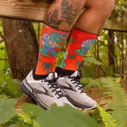 Injinji Artist Design Mens Trail Crew Socks