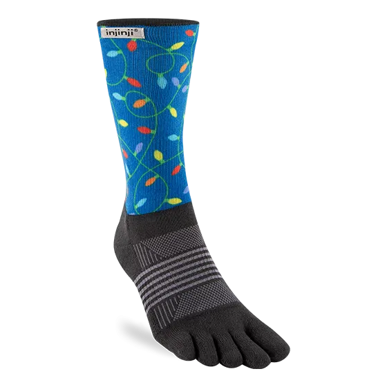 Injinji Spectrum Womens Trail Midweight Crew Running Socks