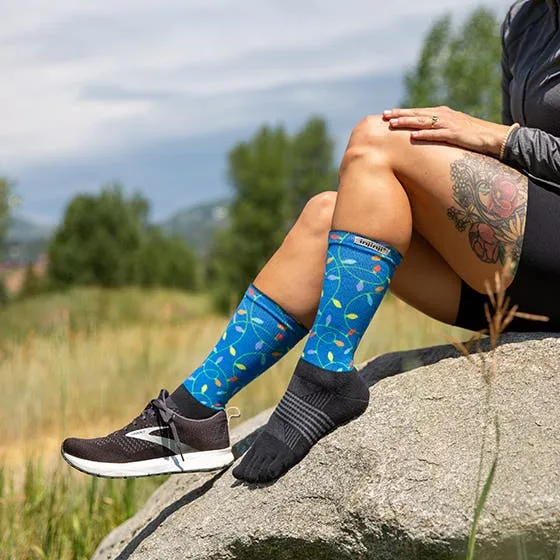 Injinji Spectrum Womens Trail Midweight Crew Running Socks