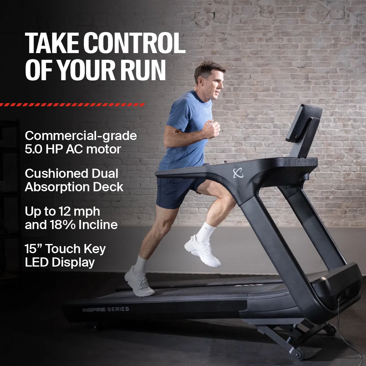 INSPIRE T7LED TREADMILL WITH LED