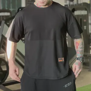 INSTOCK- Men's Sports Short Sleeve Loose Breathable Training Half