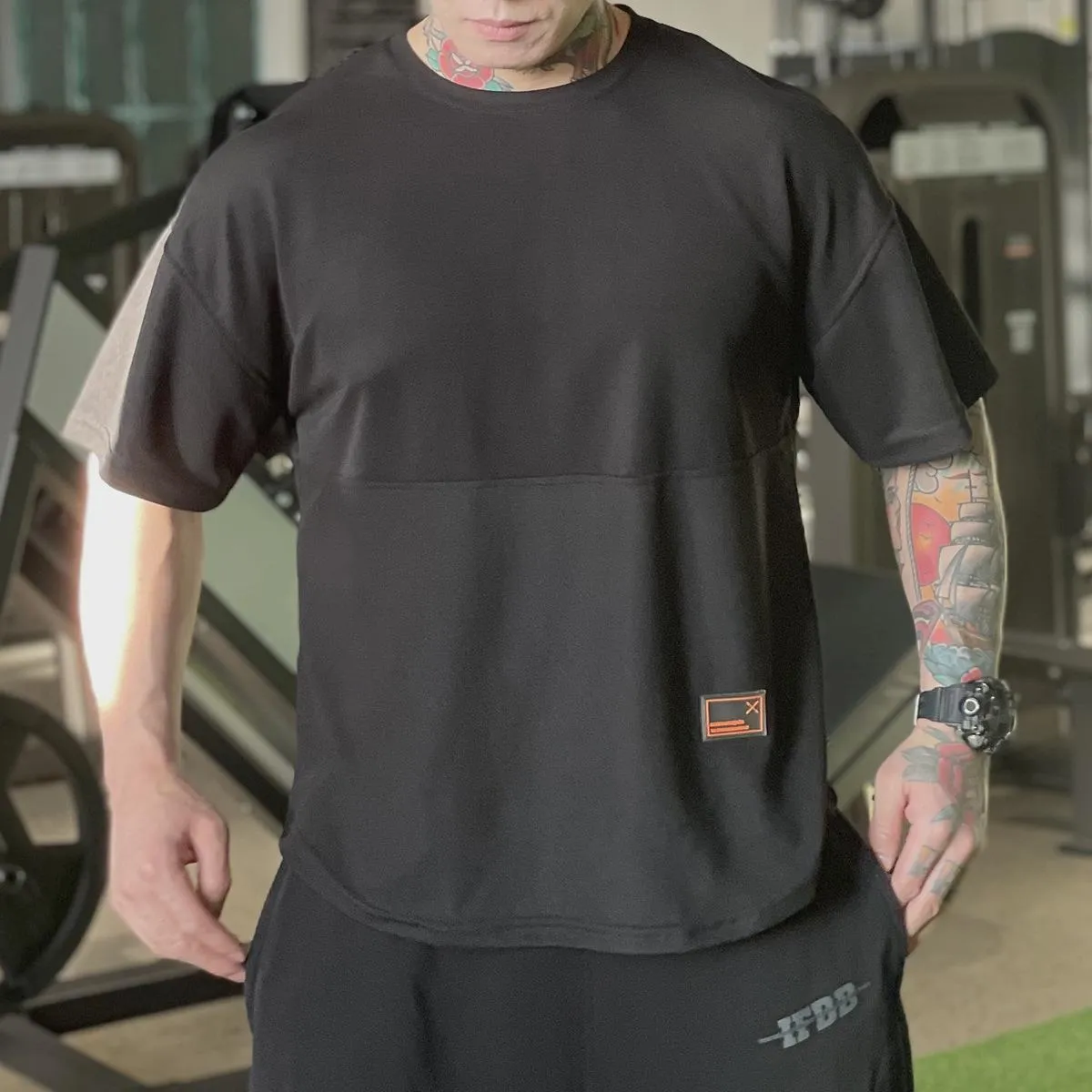 INSTOCK- Men's Sports Short Sleeve Loose Breathable Training Half