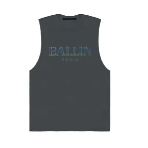 IRIDESCENT REFLECTIVE BALLIN MUSCLE TEE