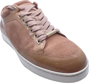 Jimmy Choo Beige Patent & Suede  Miami Sneakers UK 4 EU 37 👠