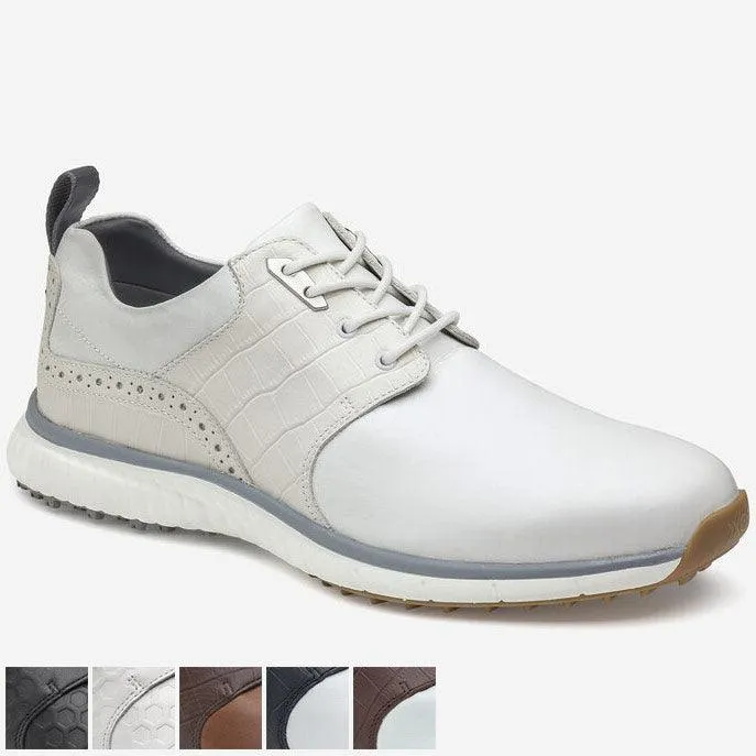Johnston and Murphy XC4 H2-Luxe Hybrid Saddle Golf Shoes 9.0 Limited Edition White/Navy Croc M/W