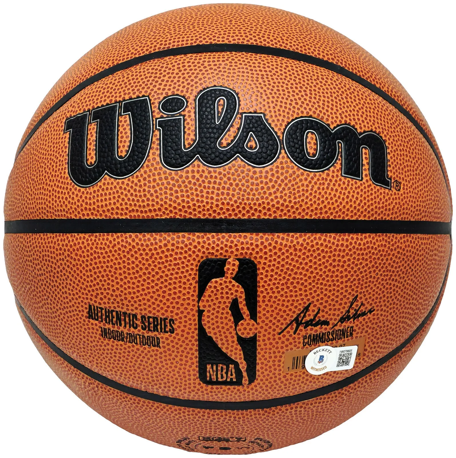 KEVIN DURANT AUTOGRAPHED AUTHENTIC SERIES IO BASKETBALL SUNS BECKETT 224376