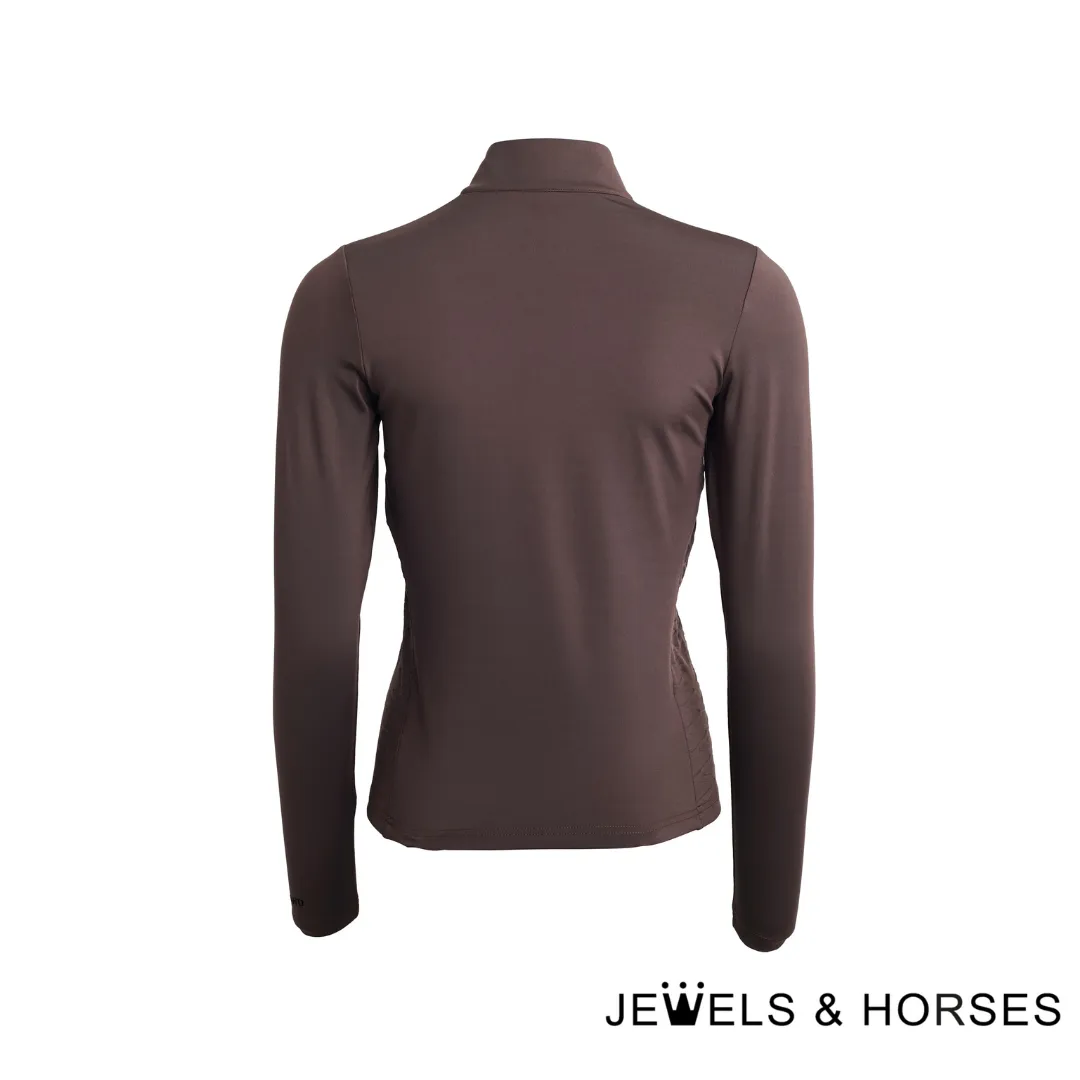 Kingsland KL Aisla Ladies 1/2 Zip Training Shirt - Brown Chocolate