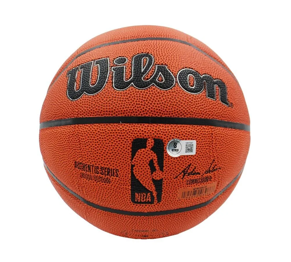 Kristaps Porzingis Signed Boston Celtics Wilson Indoor/Outdoor NBA Basketball