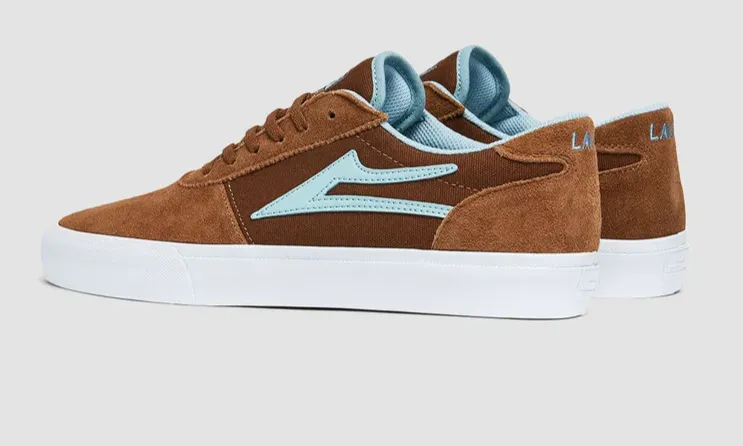 LAKAI SKATE SHOES: MANCHESTER Brown Suede. Sizes 7,8,9,10,11,12