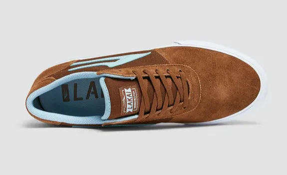 LAKAI SKATE SHOES: MANCHESTER Brown Suede. Sizes 7,8,9,10,11,12