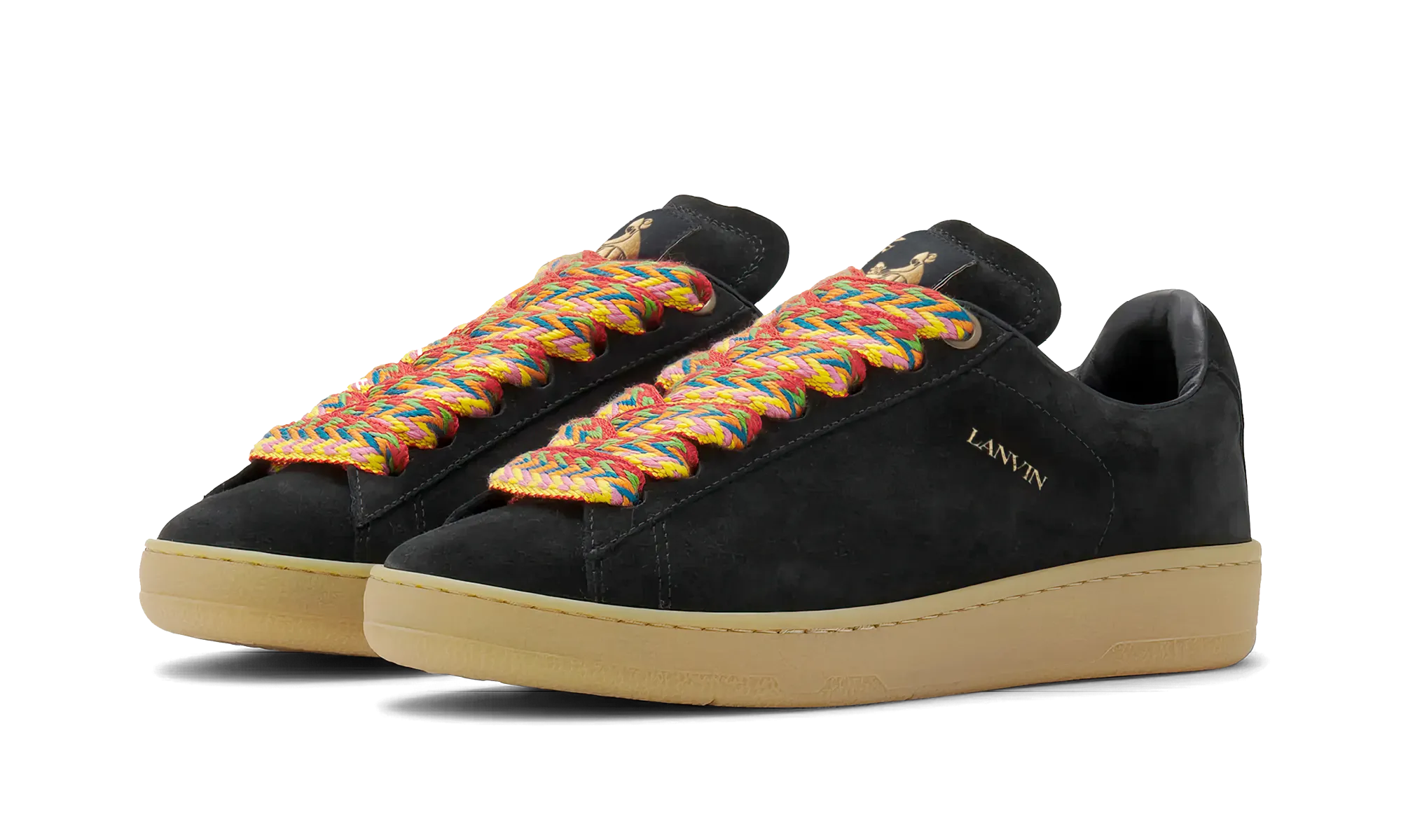 Lanvin Suede Curb Lite Sneakers Nero
