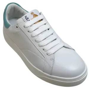 Lanvin White / Blue Leather DDBO Sneakers