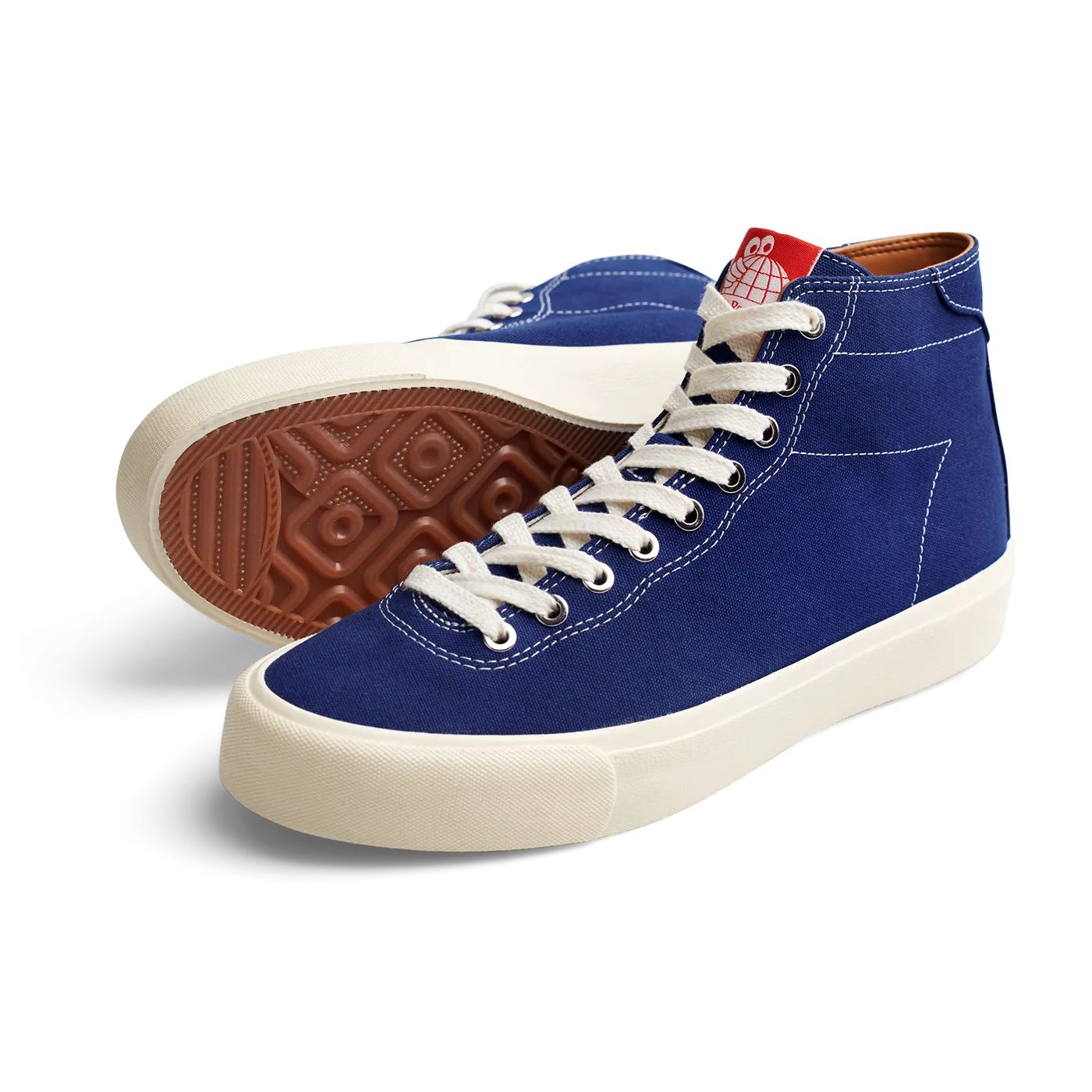 Last Resort AB VM001 Canvas Hi Vegan Skate Shoes - True Blue / White