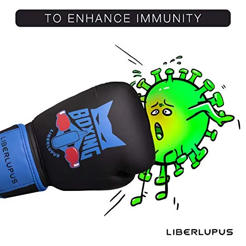 Liberlupus Kids Boxing Gloves, Training Boxing Gloves for Kids Age 3-15, Protective Youth Boxing Gloves with Multiple Color & Size (Black, 6 oz)