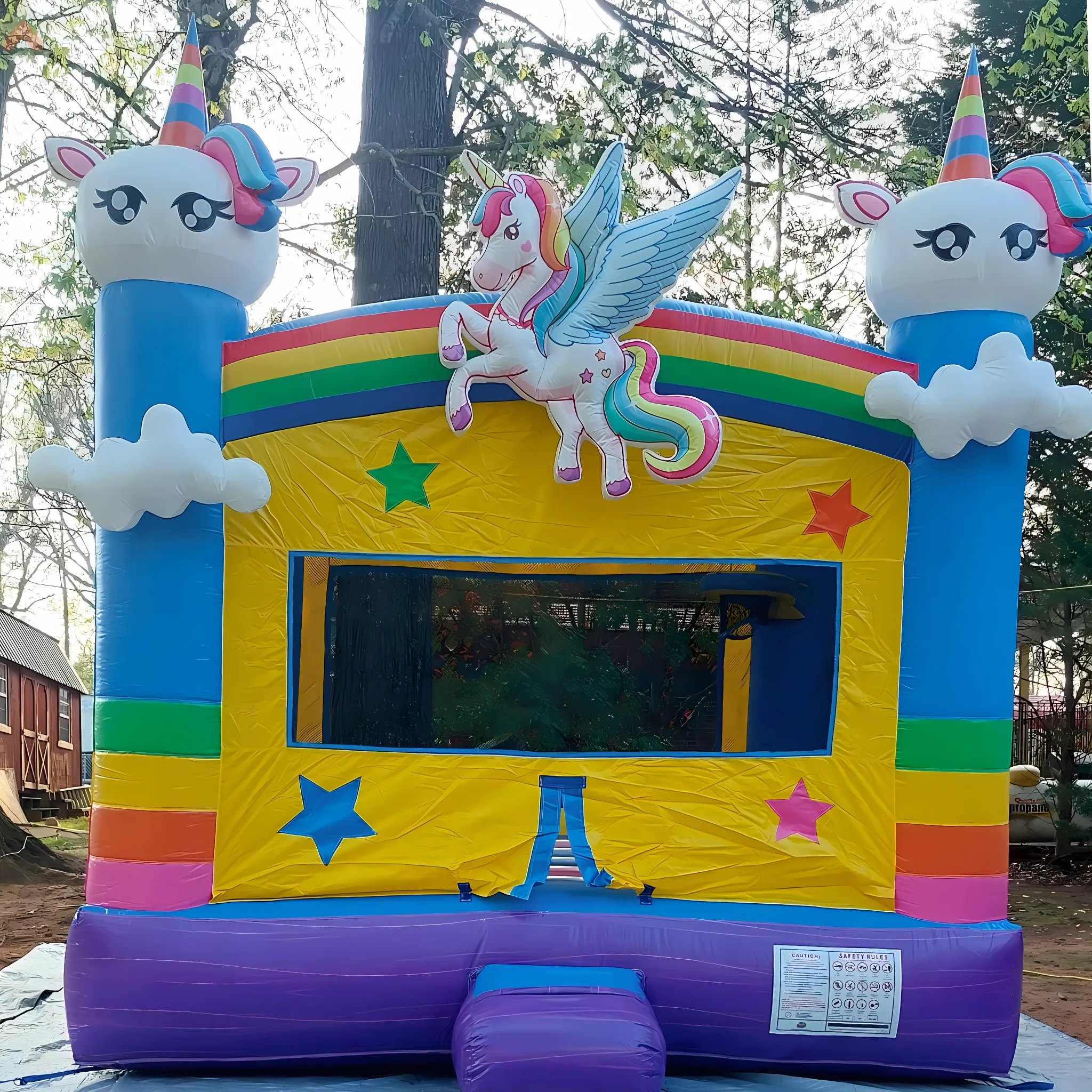 Lightweight Unicorn Bounce House