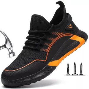 Lightweight Work Safety Shoes for Men - Breathable Sports Safety Boots