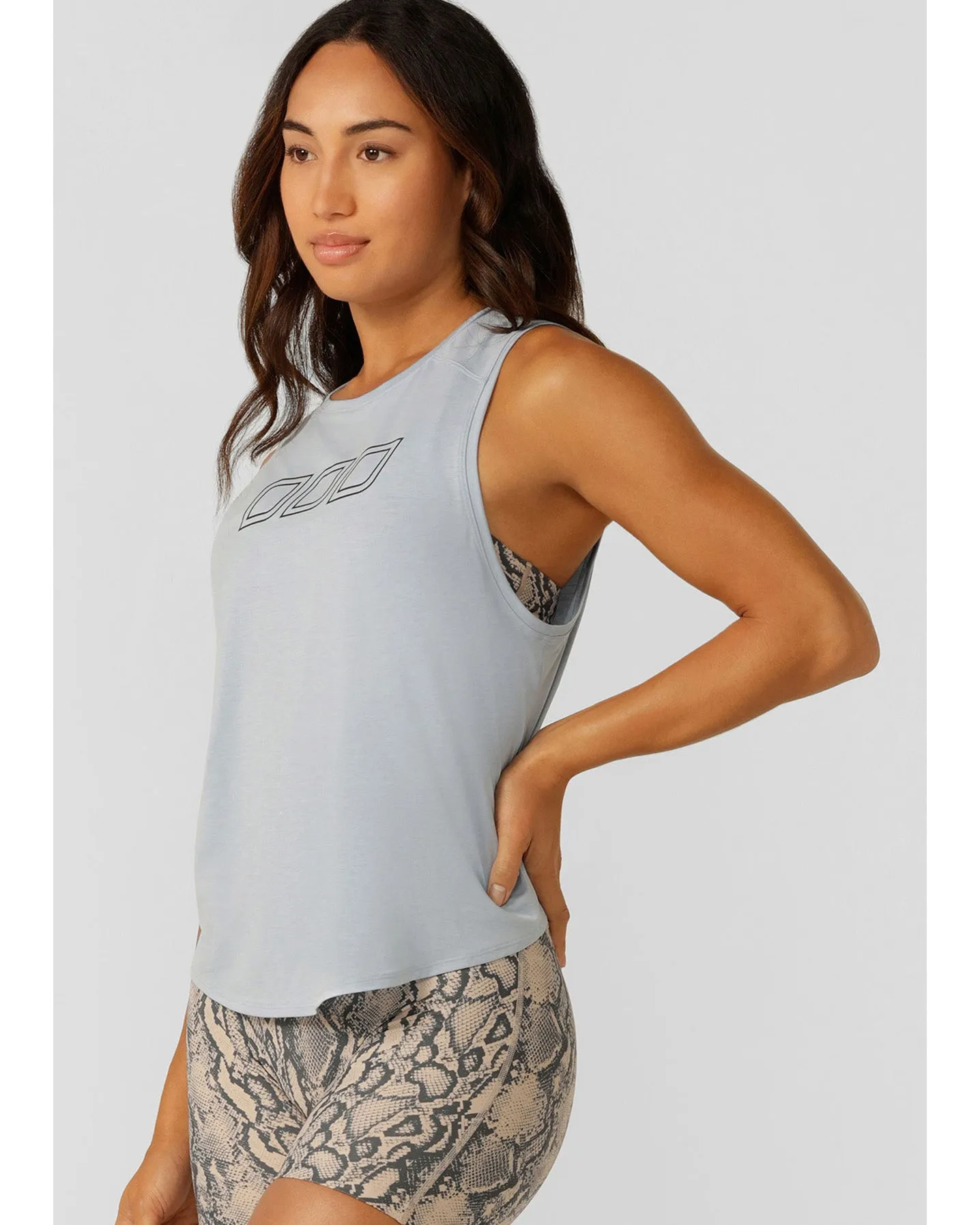Lorna Jane Perform Active Tencel Tank - Light Glacier Blue