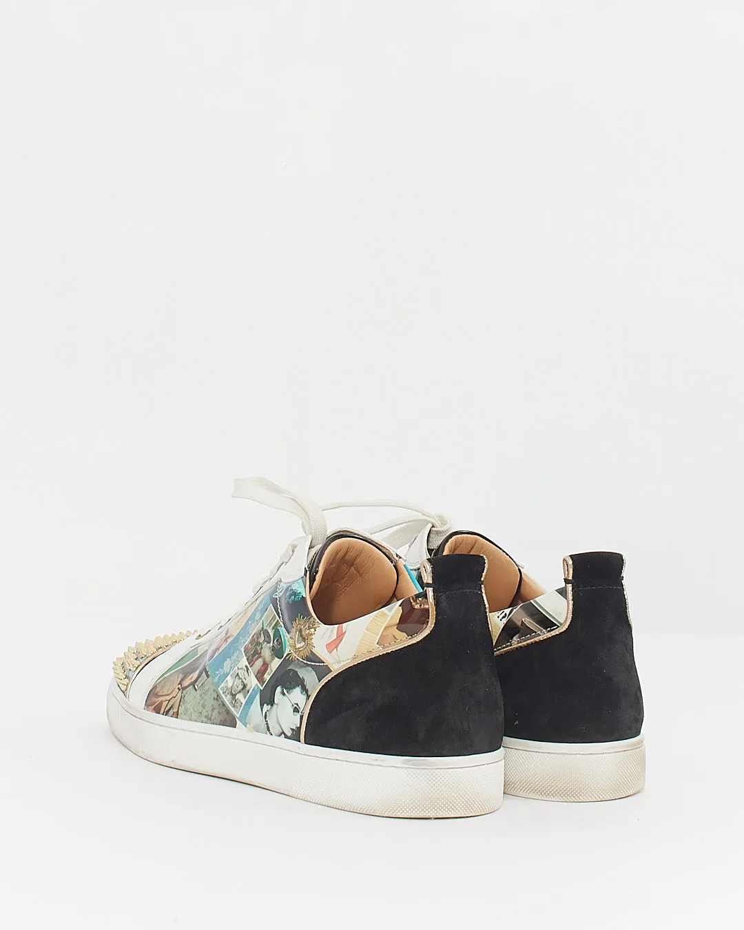 Louboutin Men's Louis Junior Spikes Orlato Flat Low Top Sneaker - 44.5