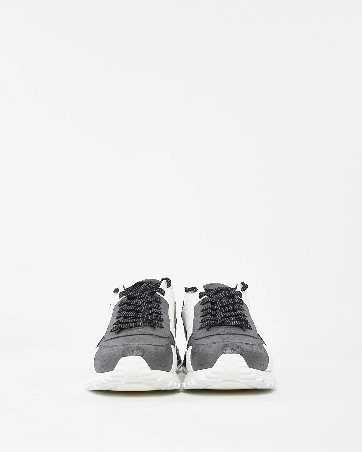 Louis Vuitton Men's Black & White Monogram Runaway Sneakers - 7
