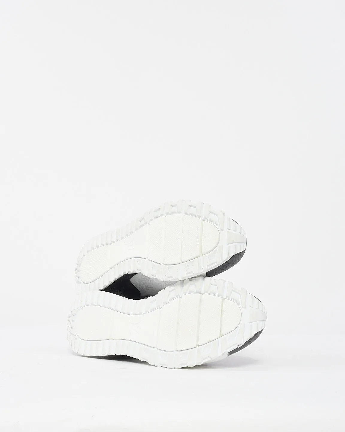 Louis Vuitton Men's Black & White Monogram Runaway Sneakers - 7
