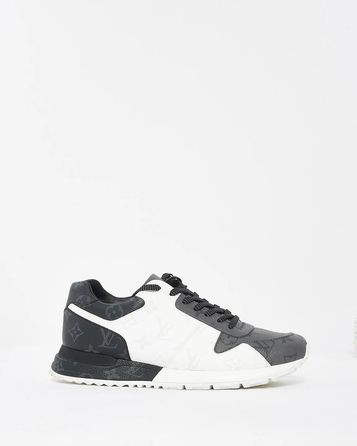 Louis Vuitton Men's Black & White Monogram Runaway Sneakers - 7