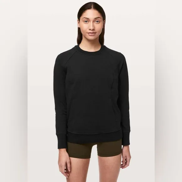 Lululemon Women’s Black Scuba Crew Size 10