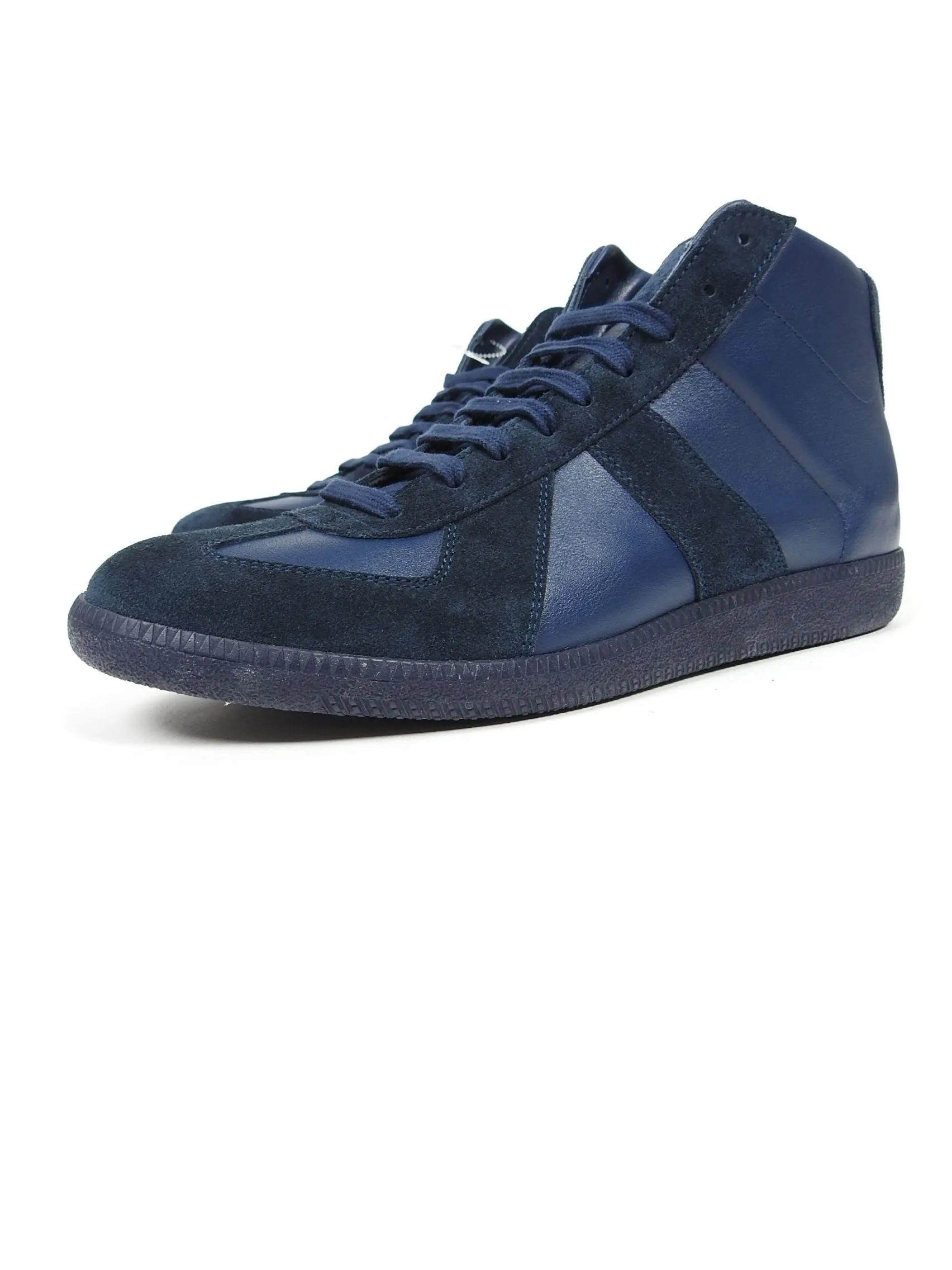 Maison Margiela Navy High Top GAT Sneakers Size 43