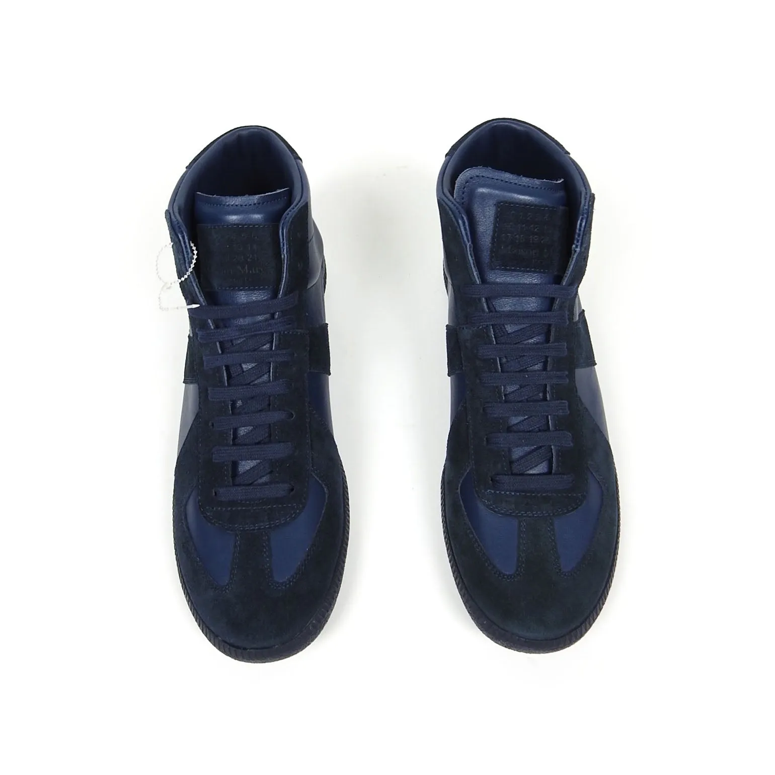 Maison Margiela Navy High Top GAT Sneakers Size 43