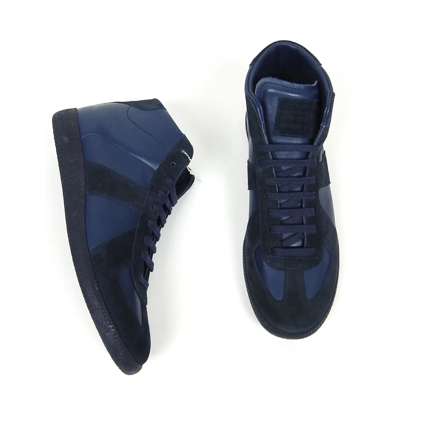 Maison Margiela Navy High Top GAT Sneakers Size 43