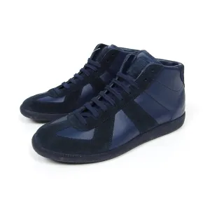 Maison Margiela Navy High Top GAT Sneakers Size 43