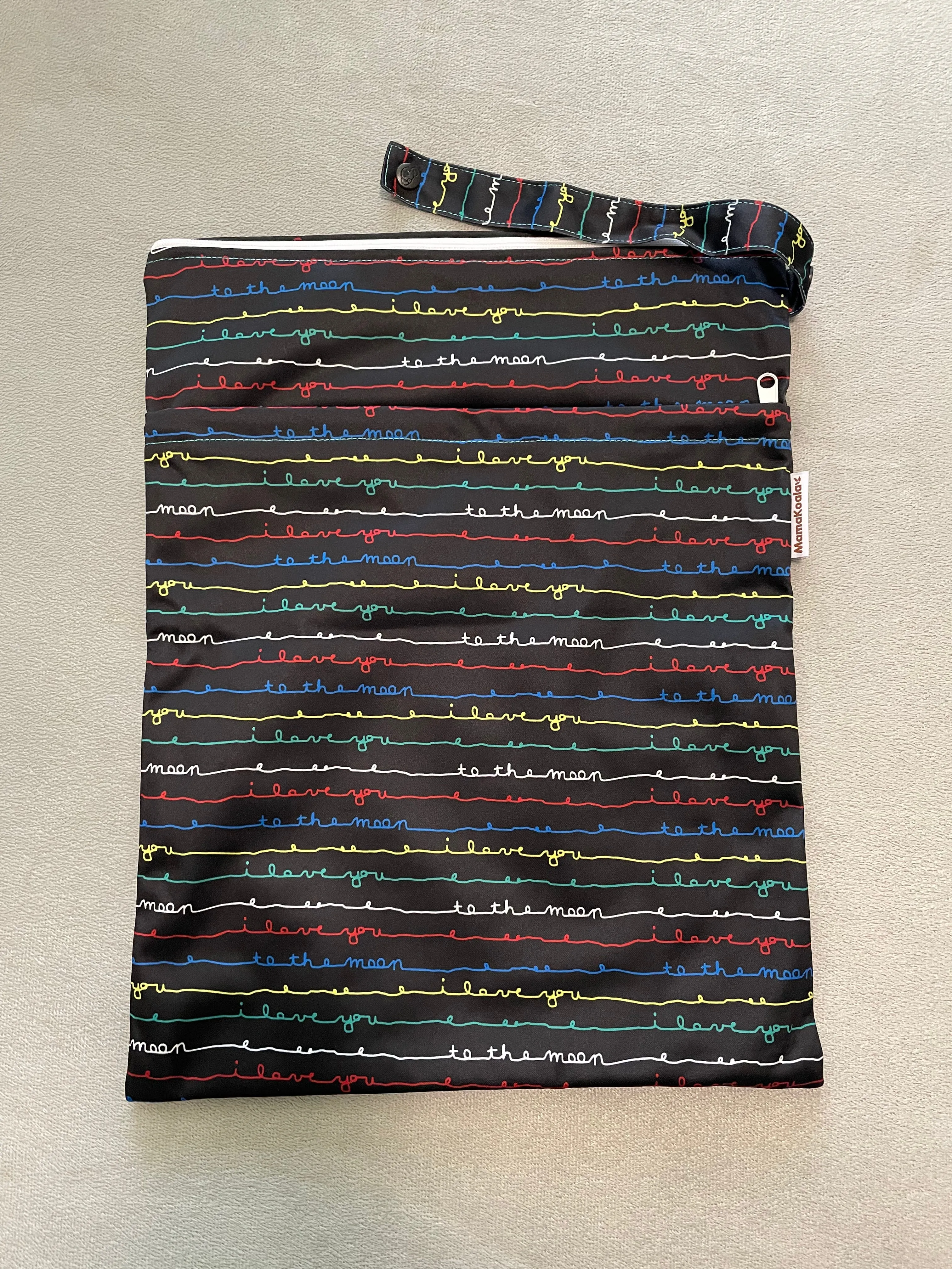 Mama Koala Wet Bag-WB08-I love you to the moon