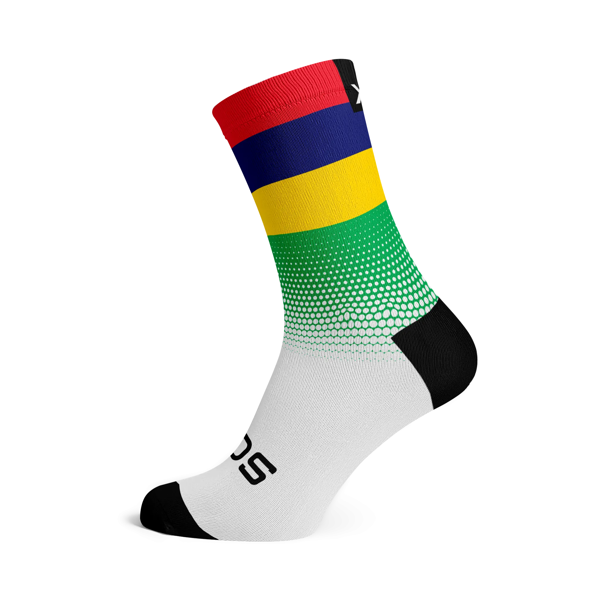 Mauritius Flag Socks