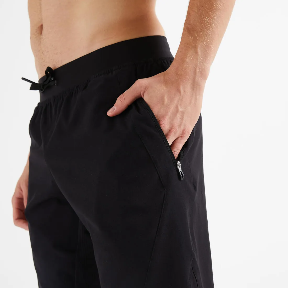 Men's Breathable Fitness Collection Shorts with Zipped Pockets