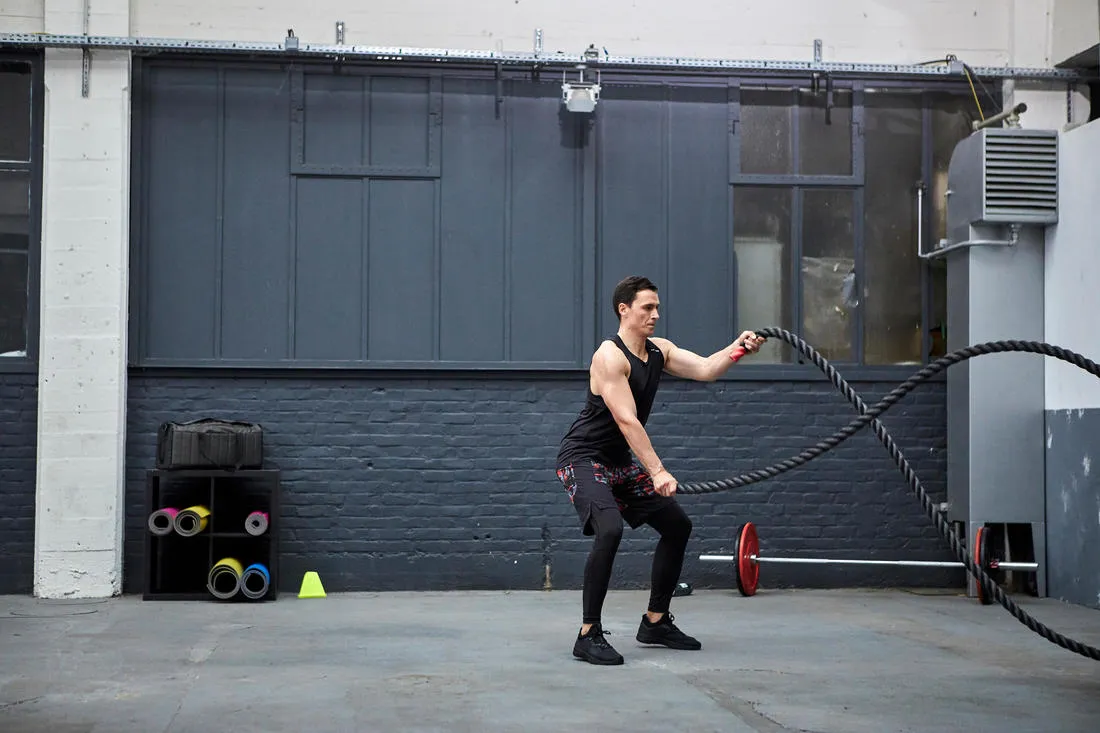 Men's Breathable Fitness Leggings - Black