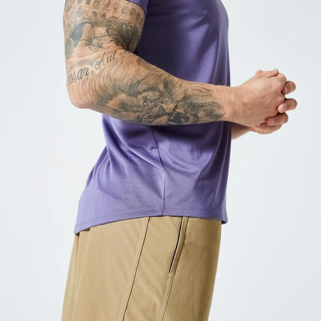 Men's Fitness Breathable Regular-Fit Crew Neck T-Shirt