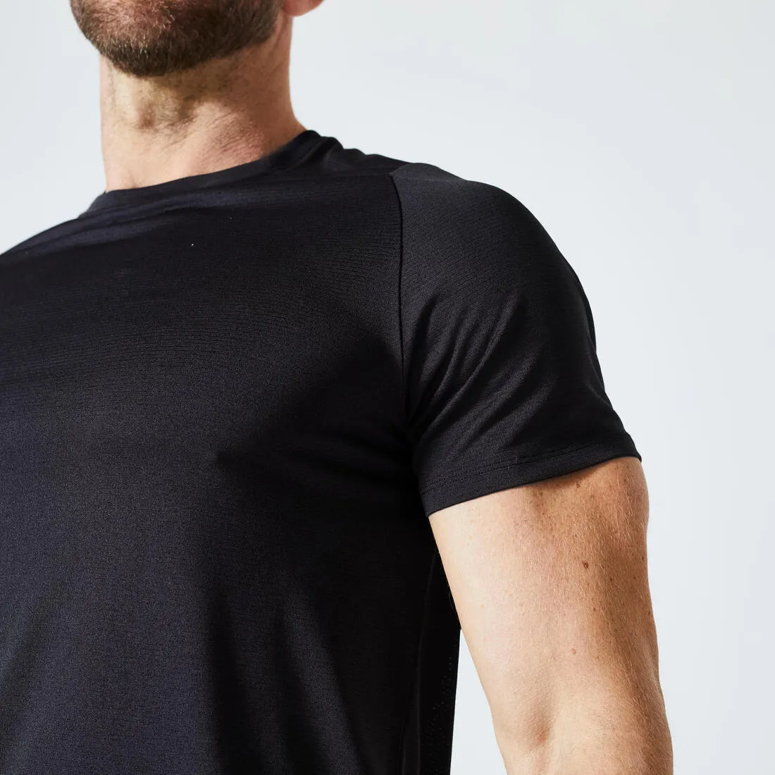 Men's Fitness Breathable Regular-Fit Crew Neck T-Shirt