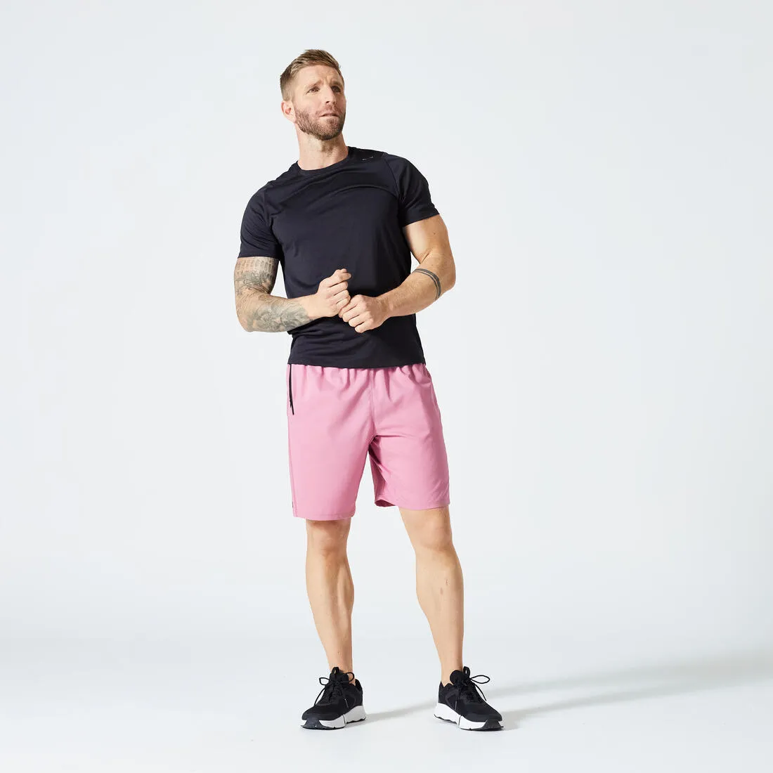Men's Fitness Breathable Regular-Fit Crew Neck T-Shirt