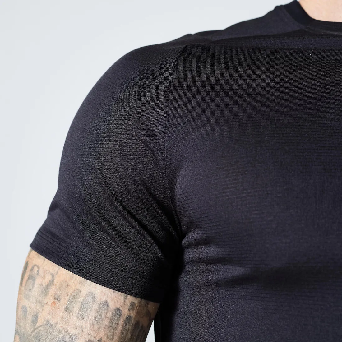 Men's Fitness Breathable Regular-Fit Crew Neck T-Shirt