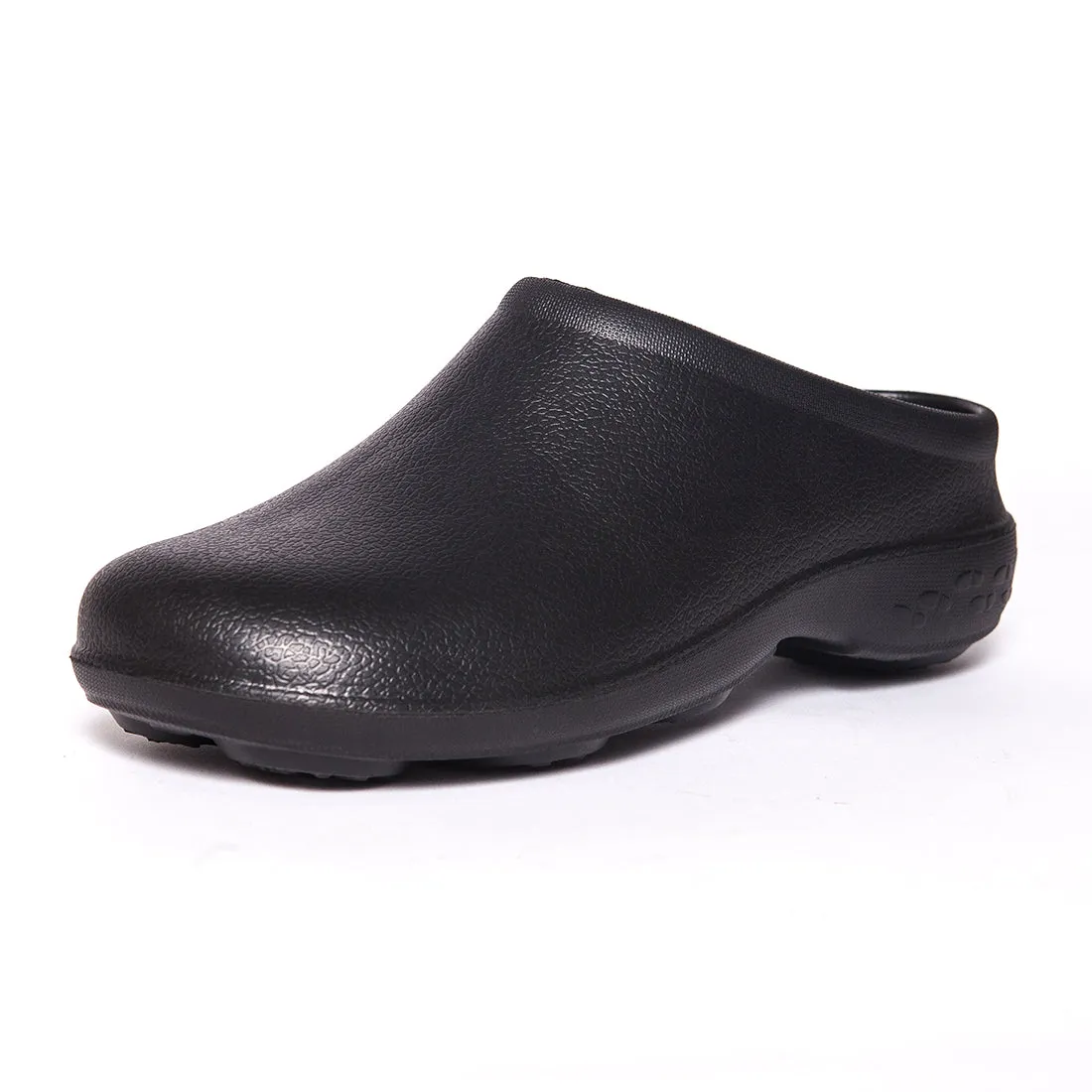 Men's Just Black Chunky Tread Clogs