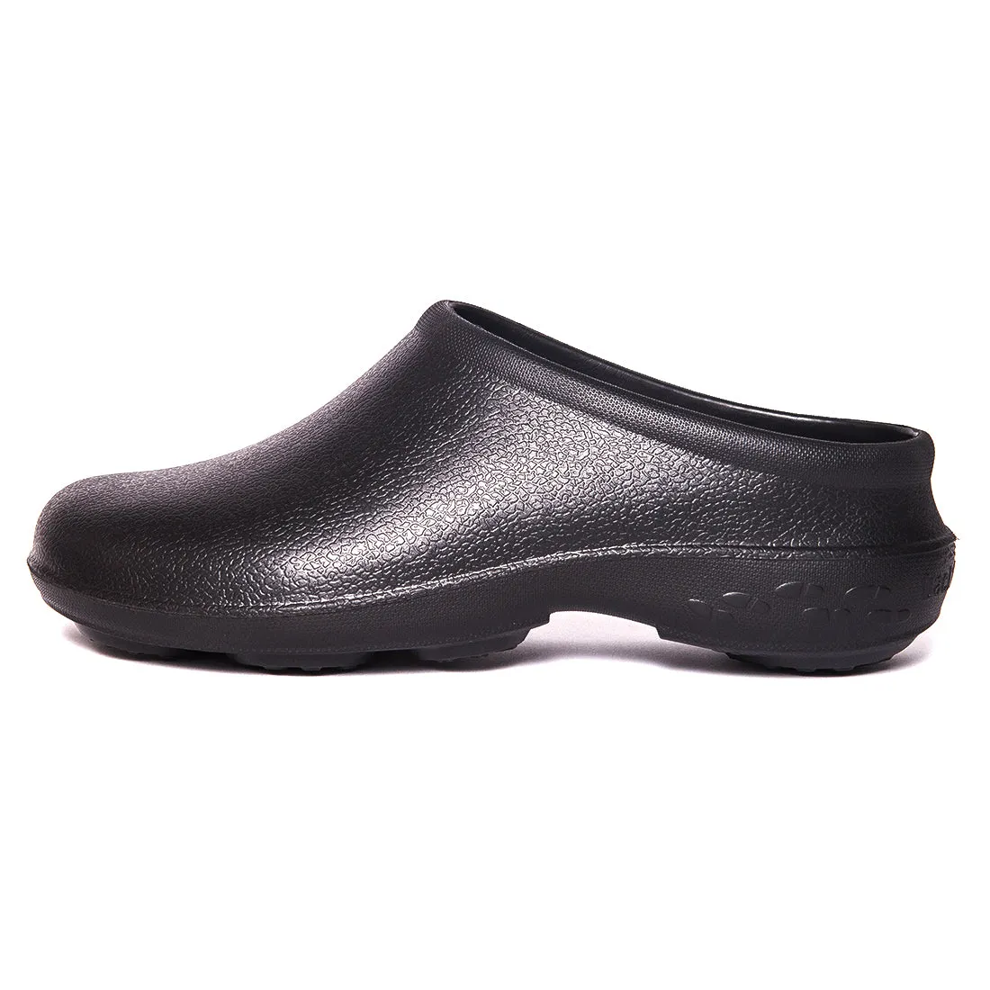 Men's Just Black Chunky Tread Clogs