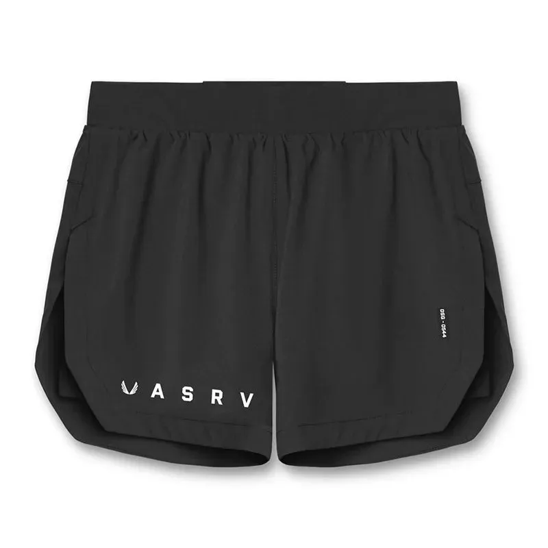 Men's Quick Dry Double Layer Sports Shorts