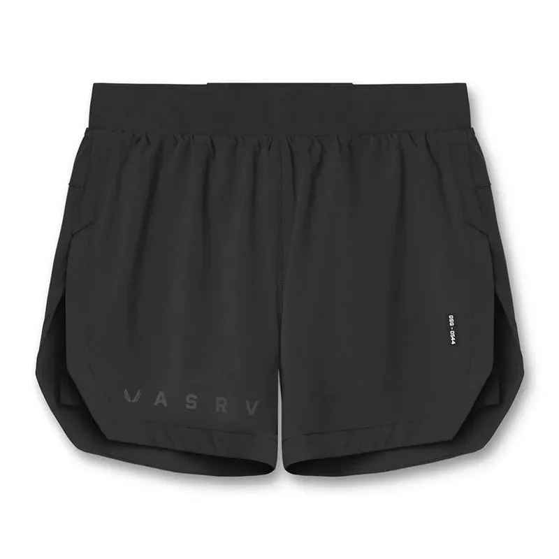 Men's Quick Dry Double Layer Sports Shorts