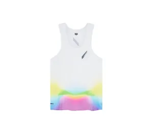 Men's Race Vest | White/Summer Rainbow